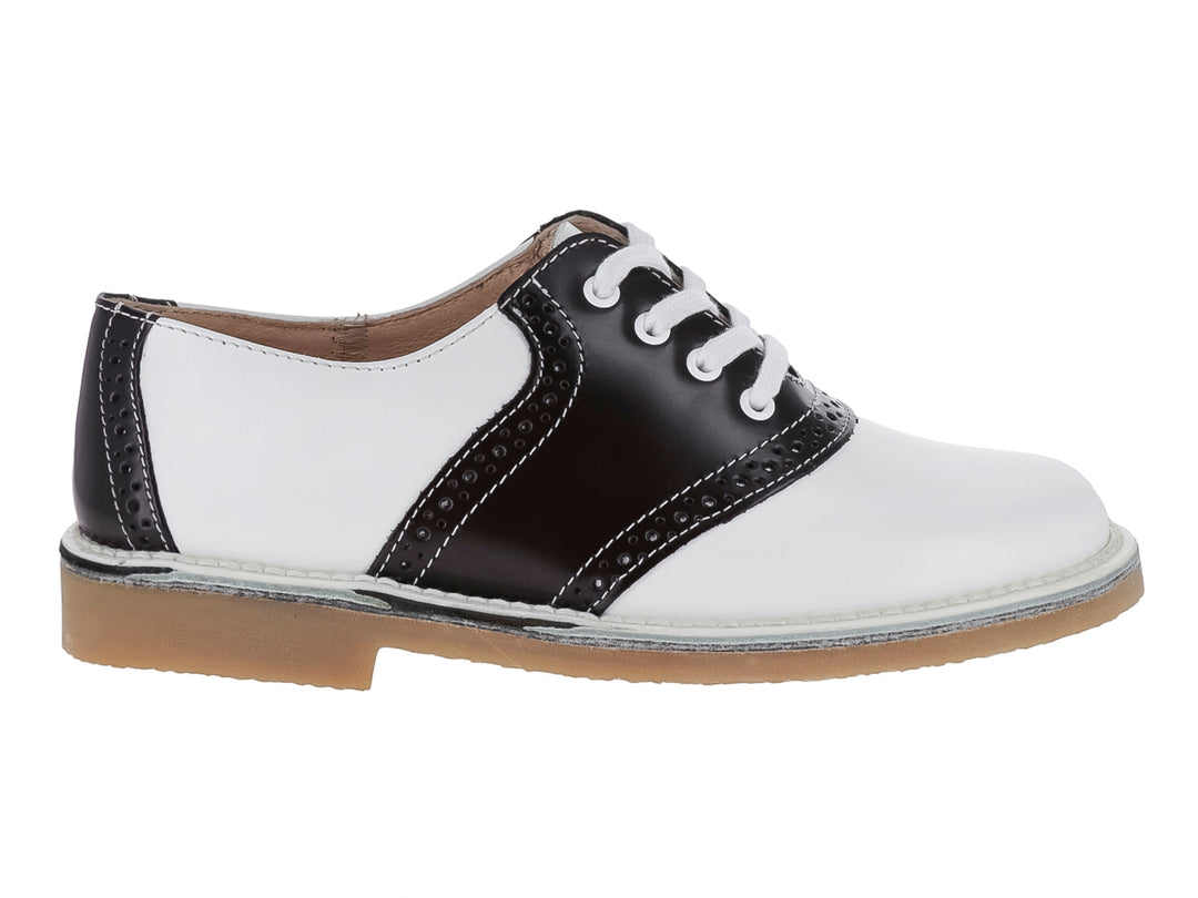 Zapatos Escolares Elefante para Niña Blanco y Café