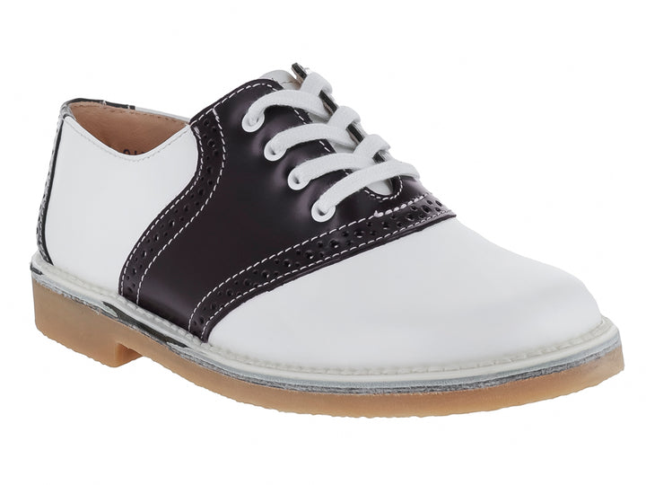 Zapatos Escolares Elefante para Niña Blanco y Café