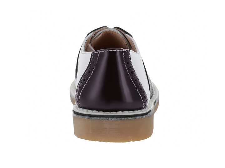 Zapatos Escolares Elefante para Niña Blanco y Café