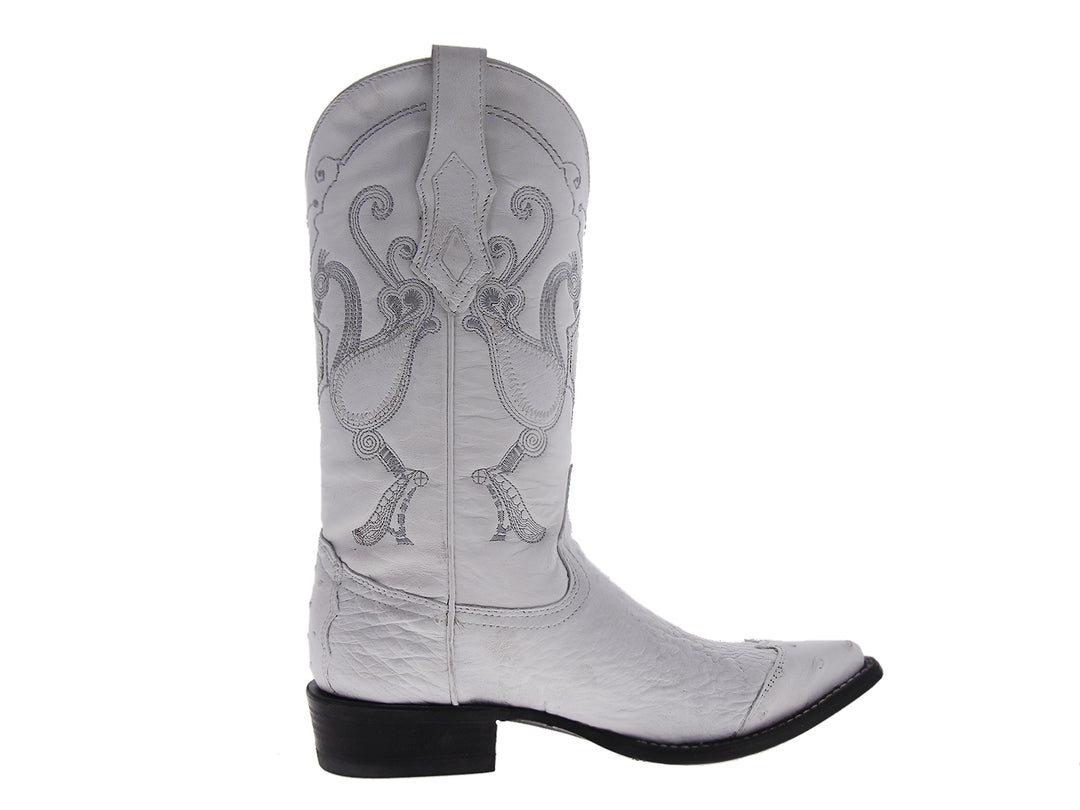Botas Vaqueras Cuadra Blanco Hombre
