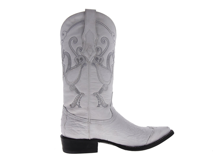 Botas Vaqueras Cuadra Blanco Hombre
