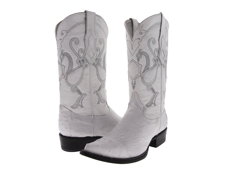Botas Vaqueras Cuadra Blanco Hombre