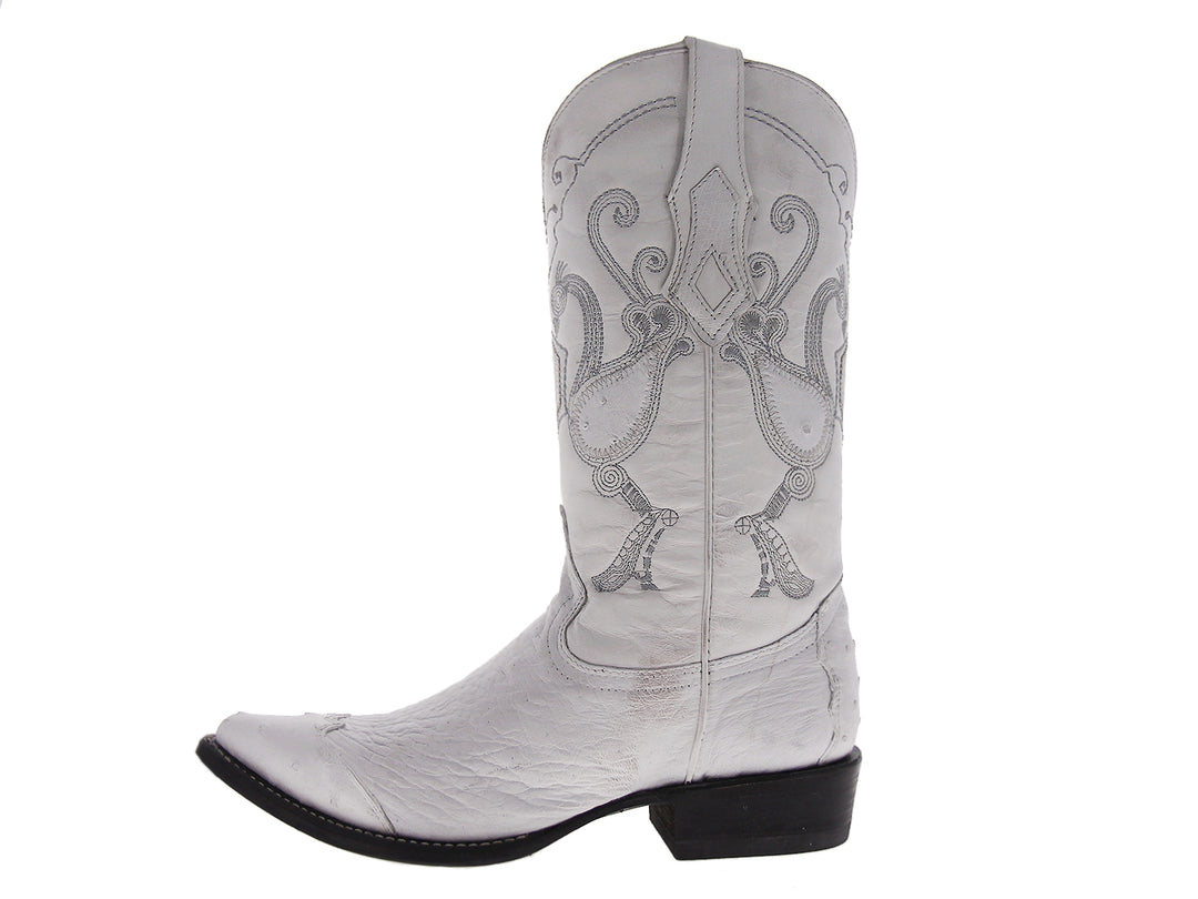 Botas Vaqueras Cuadra Blanco Hombre
