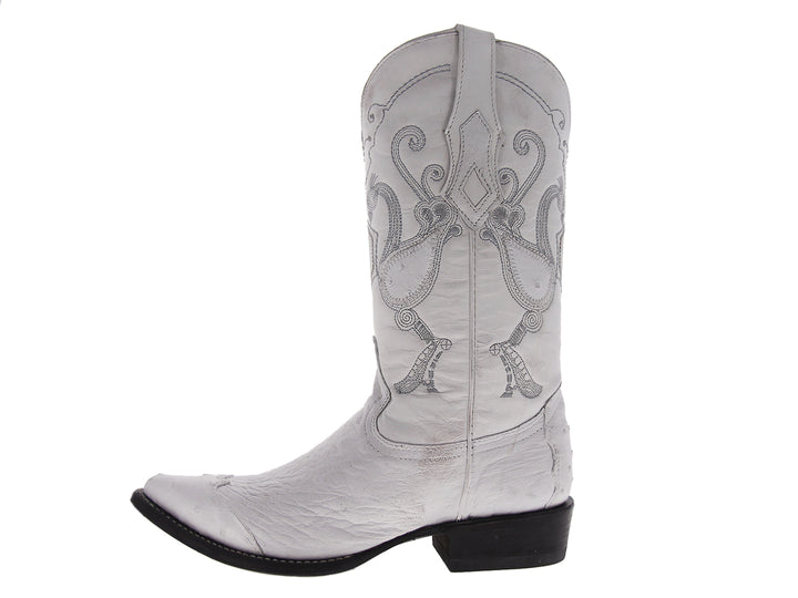 Botas Vaqueras Cuadra Blanco Hombre