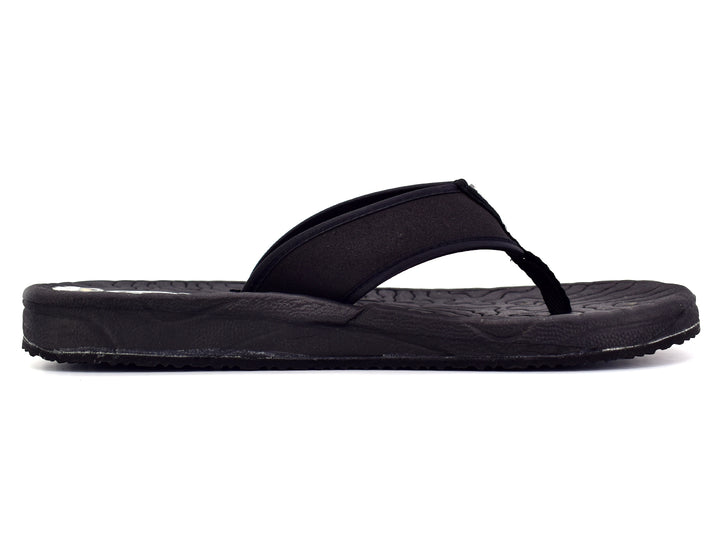 Par de sandalias CARAY FLEX color negro con diseño ergonómico y suela texturizada.