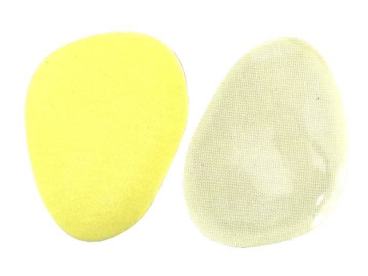 Par de taloneras de gel color beige en su empaque original de la marca Troy.