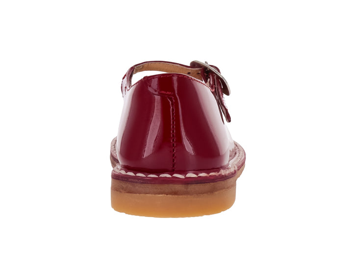 Zapatos Escolares Elefante para Niña en Charol Rojo
