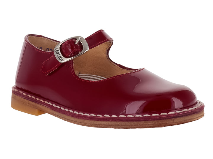 Zapatos Escolares Elefante para Niña en Charol Rojo