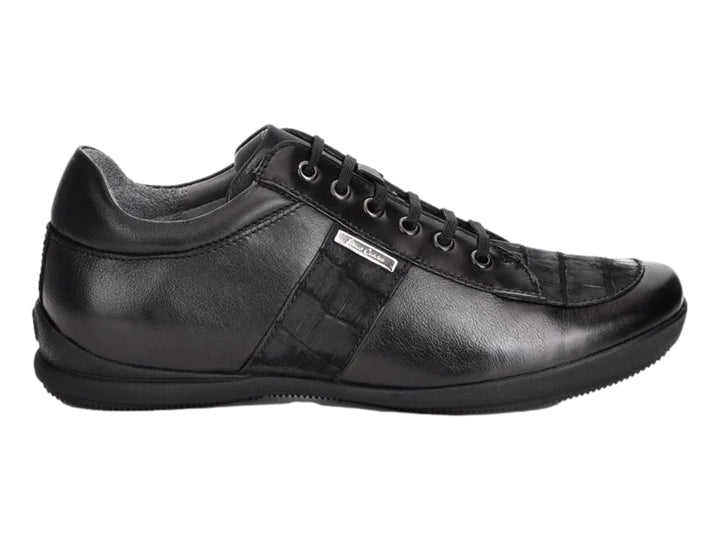 Zapatos Cuadra Negro Piel Niloticus Hombre