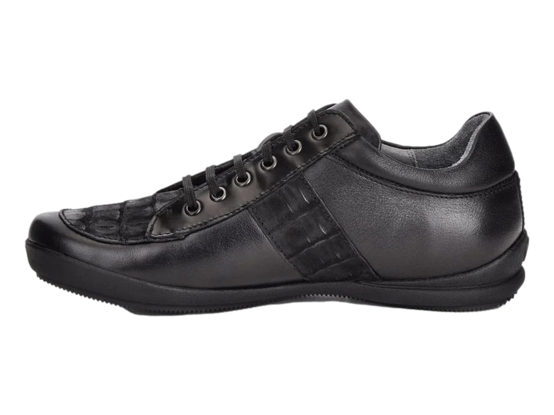 Zapatos Cuadra Negro Piel Niloticus Hombre