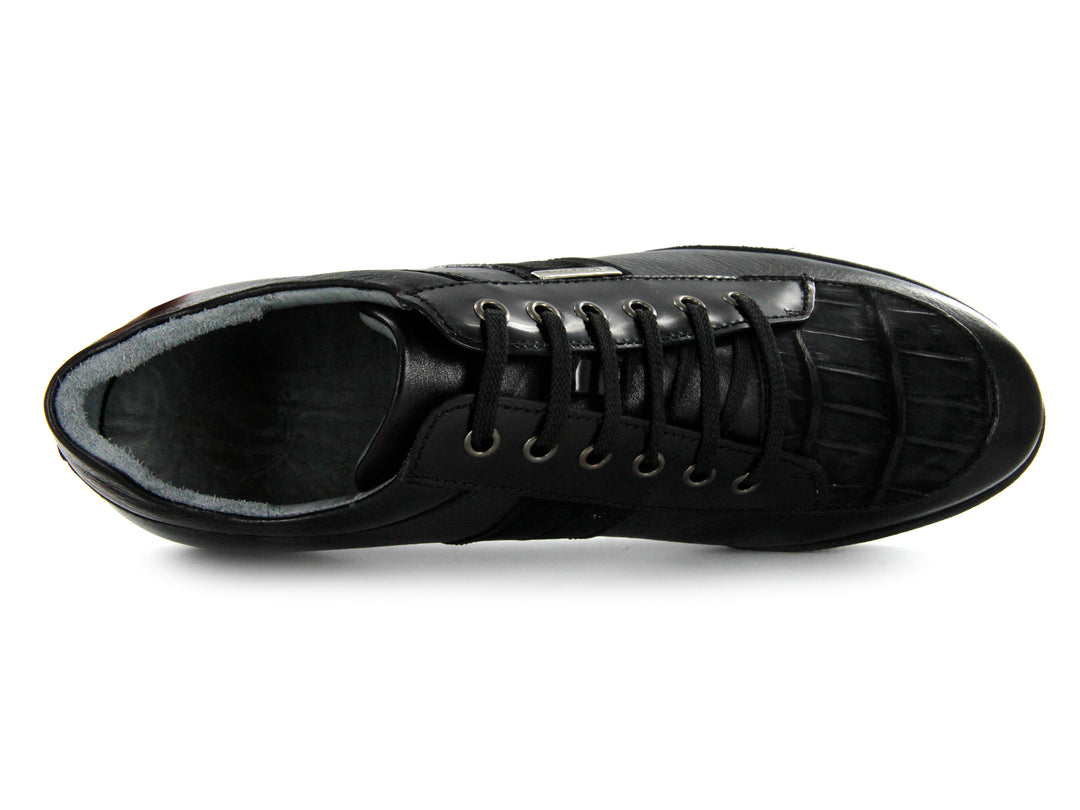 Zapatos Cuadra Negro Piel Niloticus Hombre