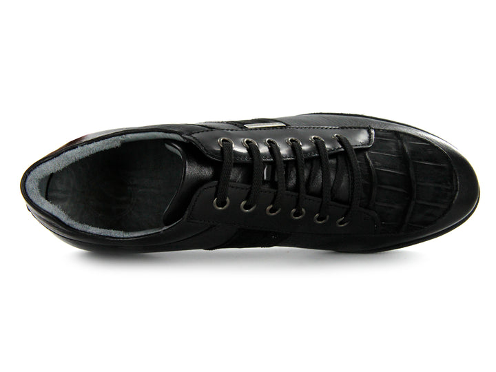 Zapatos Cuadra Negro Piel Niloticus Hombre