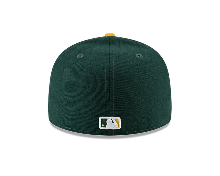 Gorra de béisbol New Era verde con visera amarilla y logotipo &
