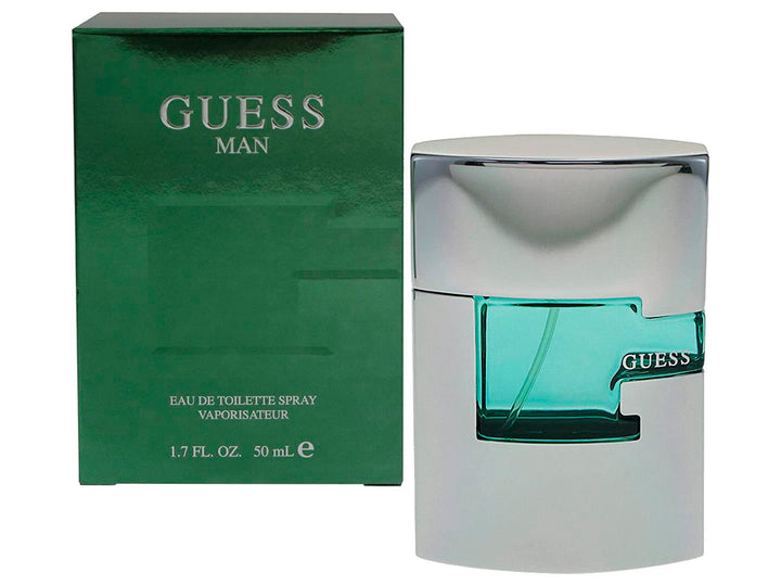 Perfume Guess Man Eau de Toilette Verde y Plata 75ml