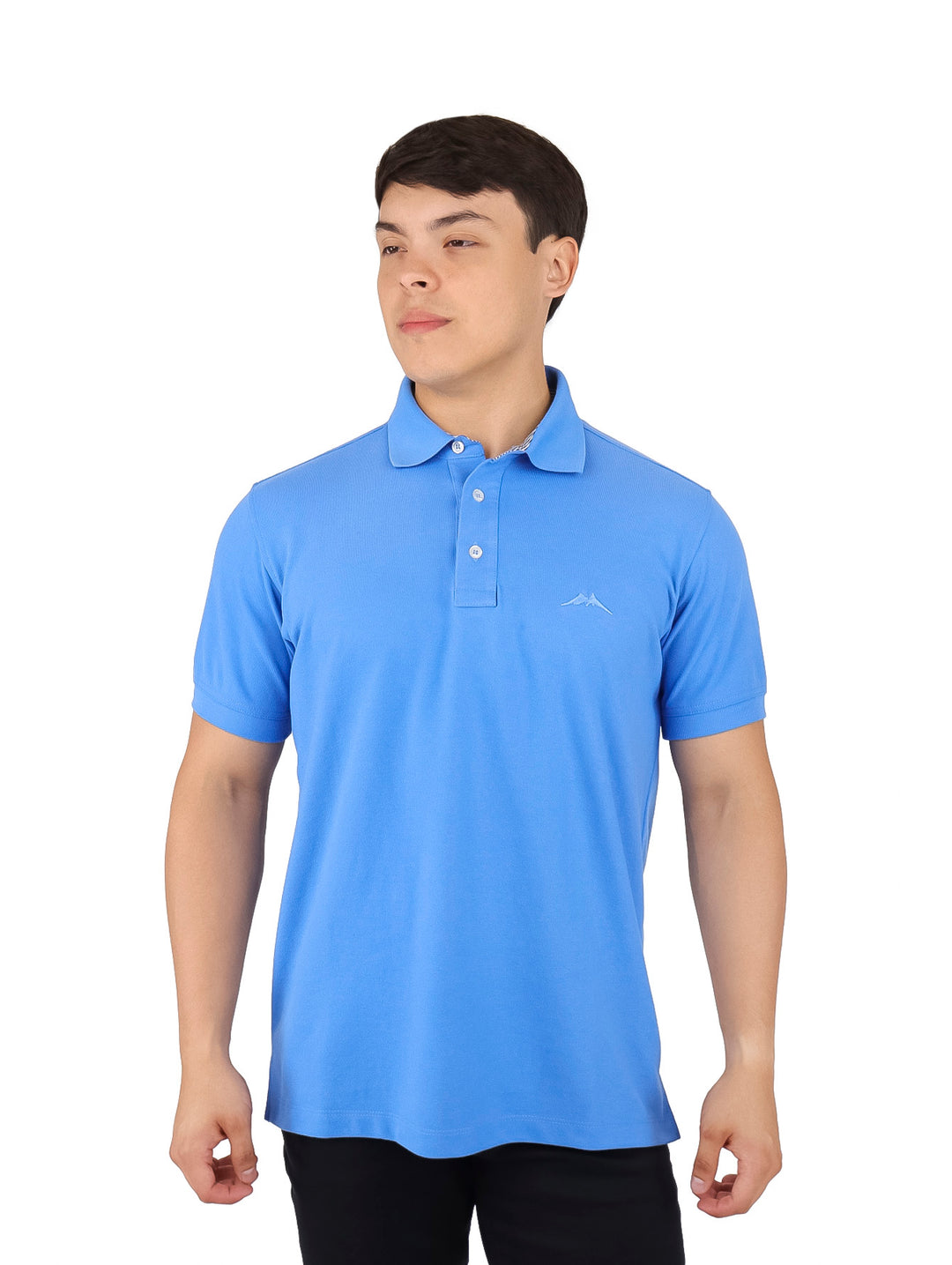 Playera Polo White Peak Color Plumbago