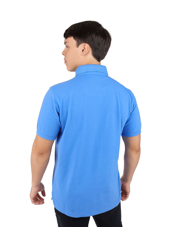 Playera Polo White Peak Color Plumbago