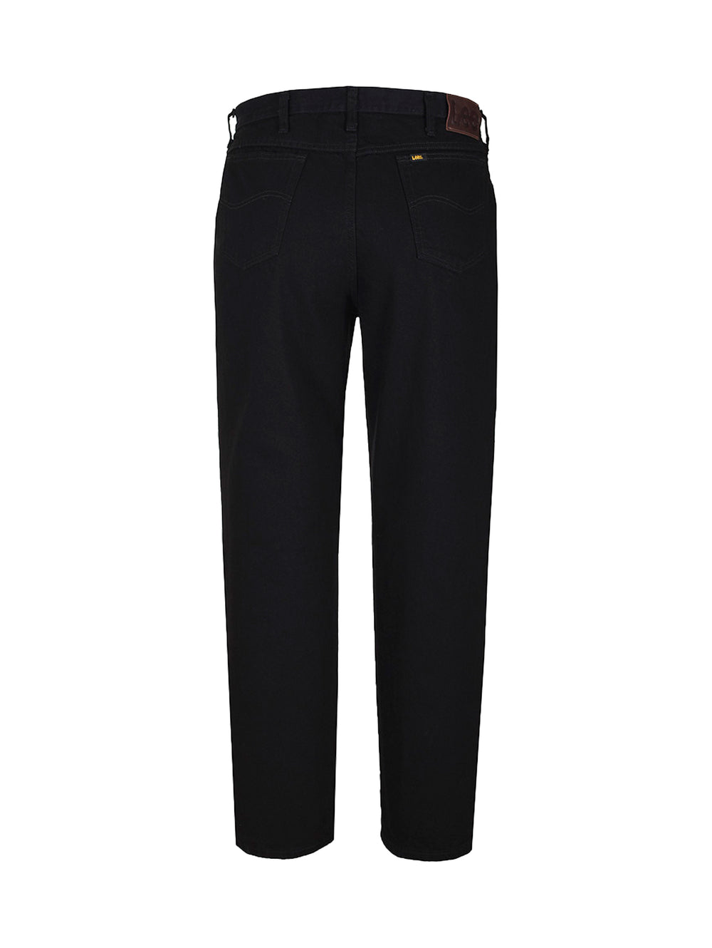 Pantalones jeans Lee para hombre en color negro, corte recto y estilo casual.