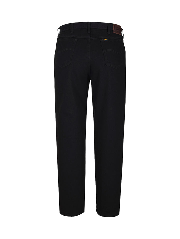 Pantalones jeans Lee para hombre en color negro, corte recto y estilo casual.