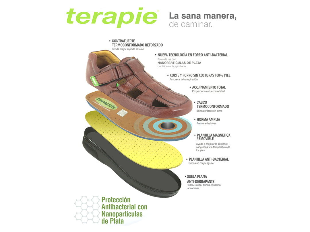 Par de sandalias color tinto con suela negra y cierres de velcro para niño.
