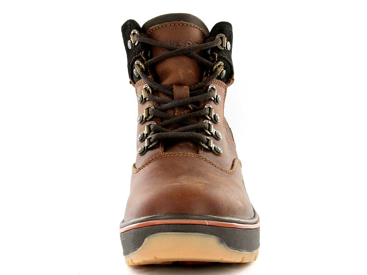Bota Jeep color bronce con detalles en negro y suela robusta para hombre.