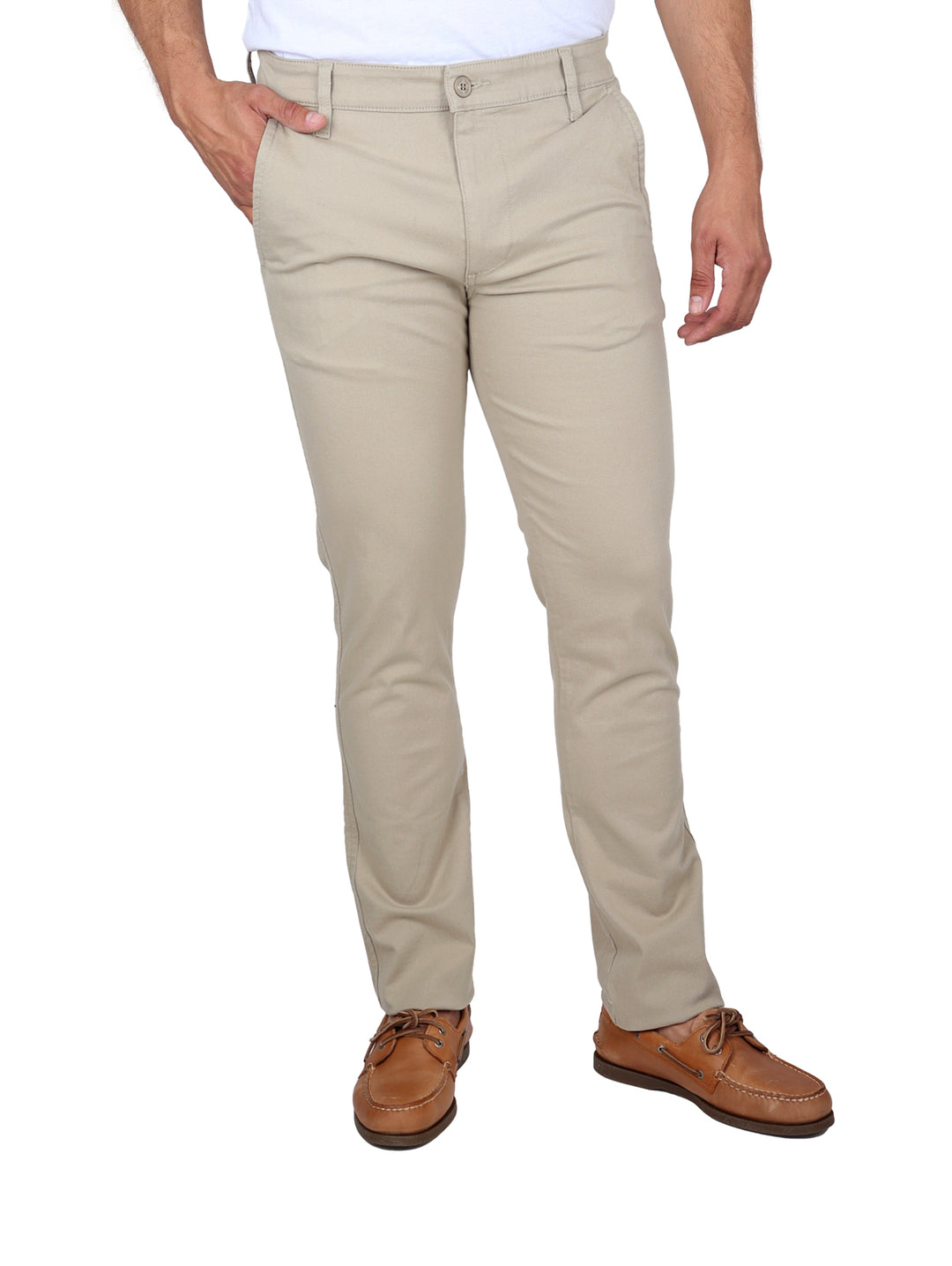 Pantalón OGGI Chino Slim Fit Color Khaki