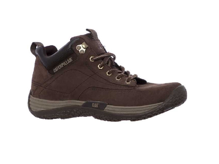 Botas Caterpillar Cognizant para hombre en color chocolate con cordones y suela robusta.