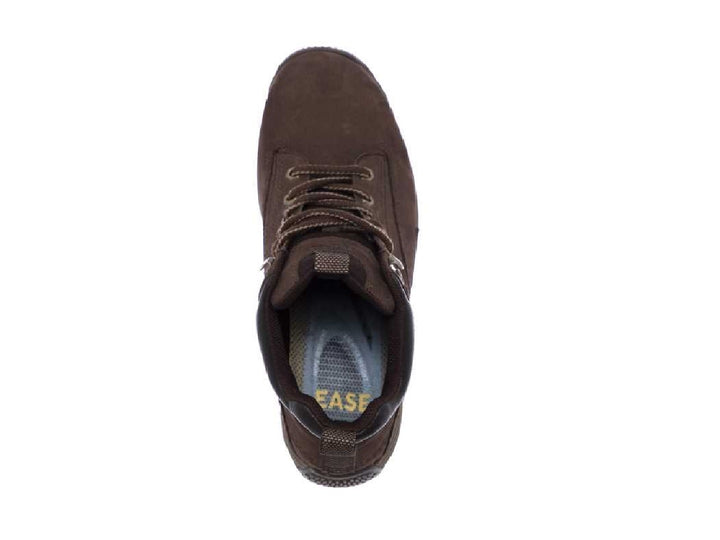 Botas Caterpillar Cognizant para hombre en color chocolate con cordones y suela robusta.