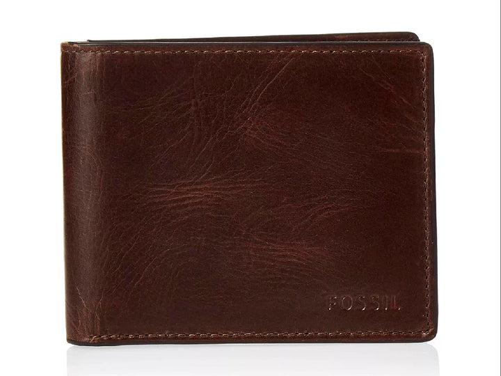 Cartera Fossil de Cuero Color Café