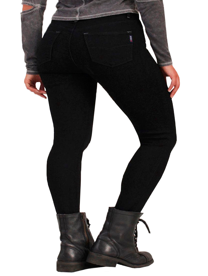 Jeans negros ajustados para mujer modelo OGGI Lucy.