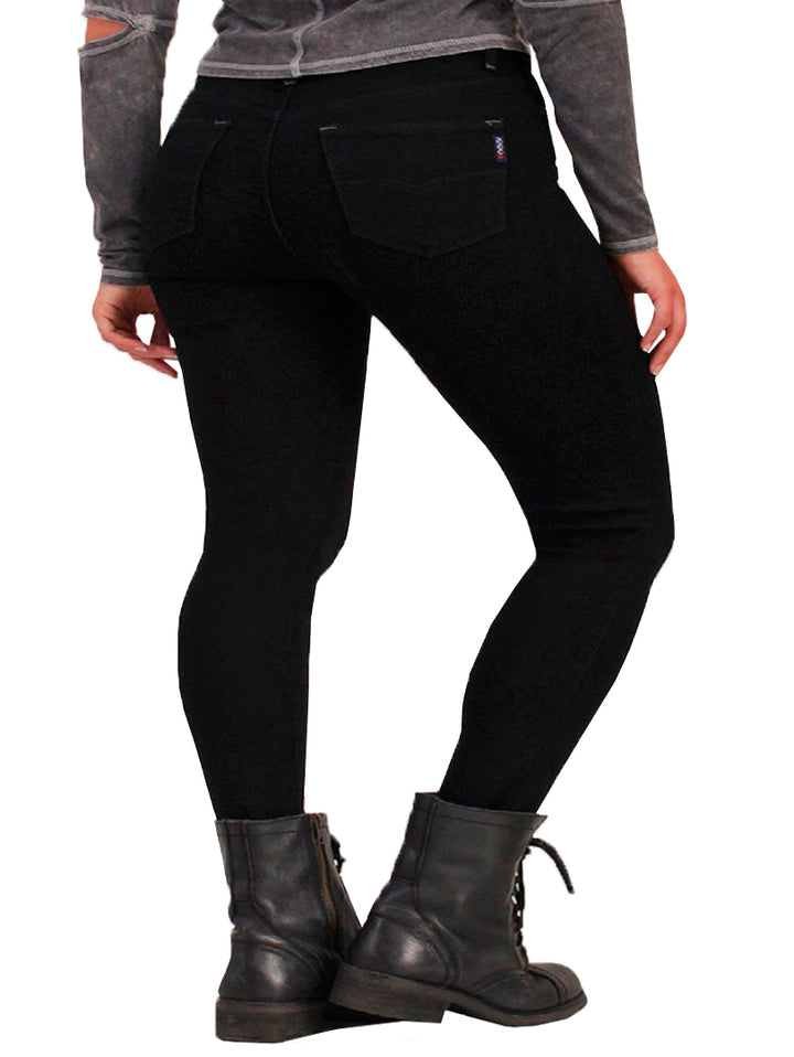 Jeans negros ajustados para mujer modelo OGGI Lucy.