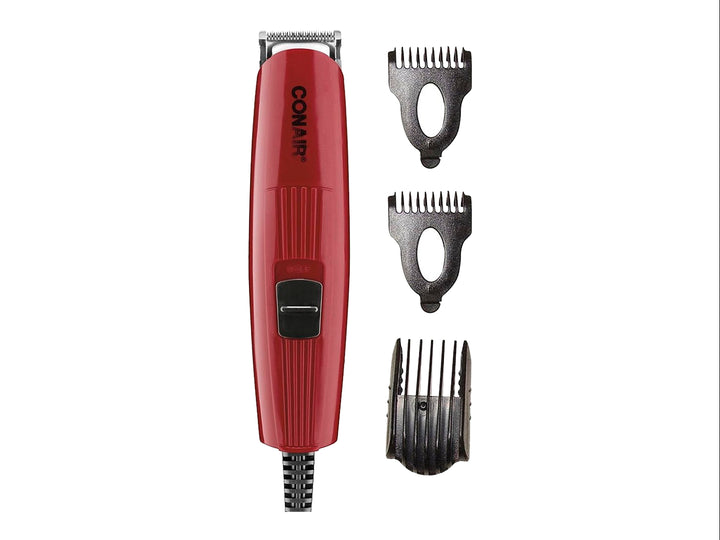 Recortadora de Barba Conair GMT8RCSES Roja con Set de 5 Piezas