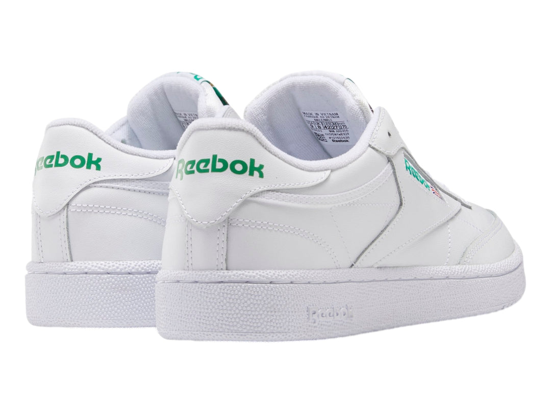 Tenis Reebok Club C 85 Blancos con Verde para Hombre