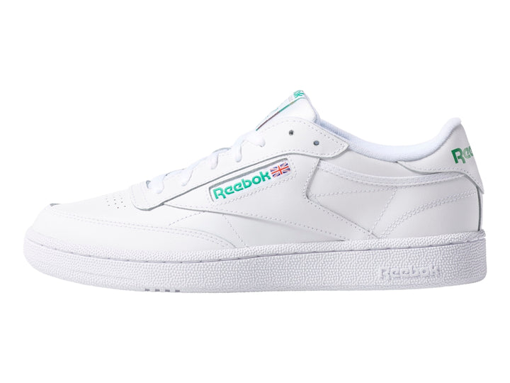 Tenis Reebok Club C 85 Blancos con Verde para Hombre