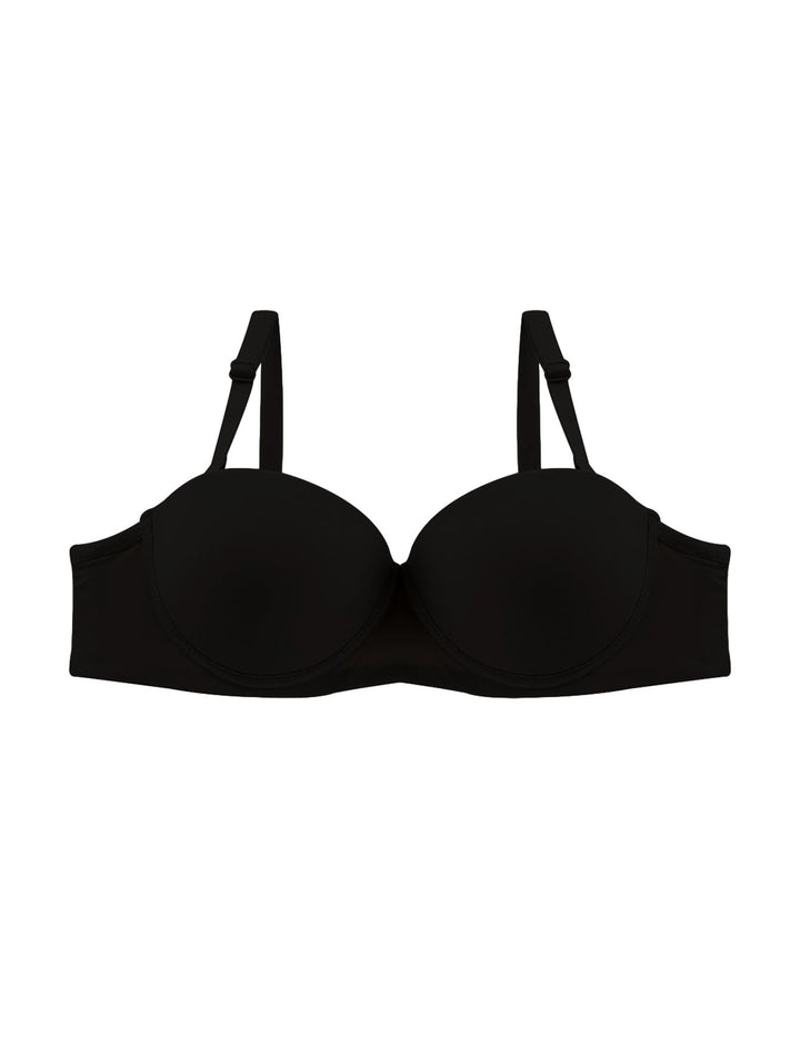 Brasier color negro para mujer con tirantes.