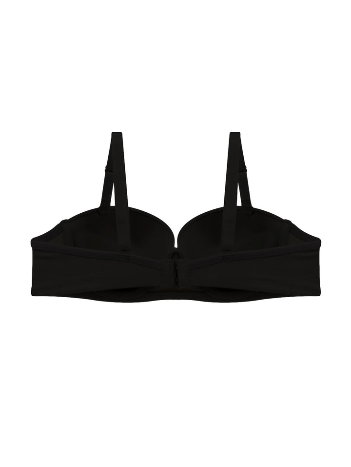 Brasier color negro para mujer con tirantes.