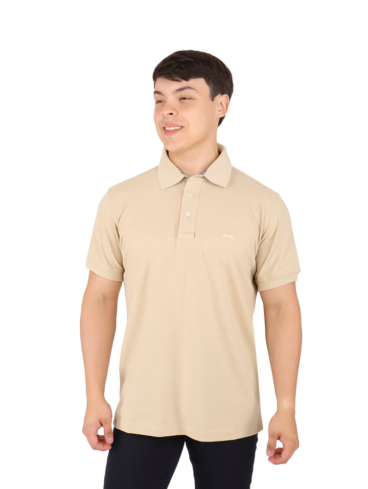 Playera Polo Pique White Peak Color Khaki