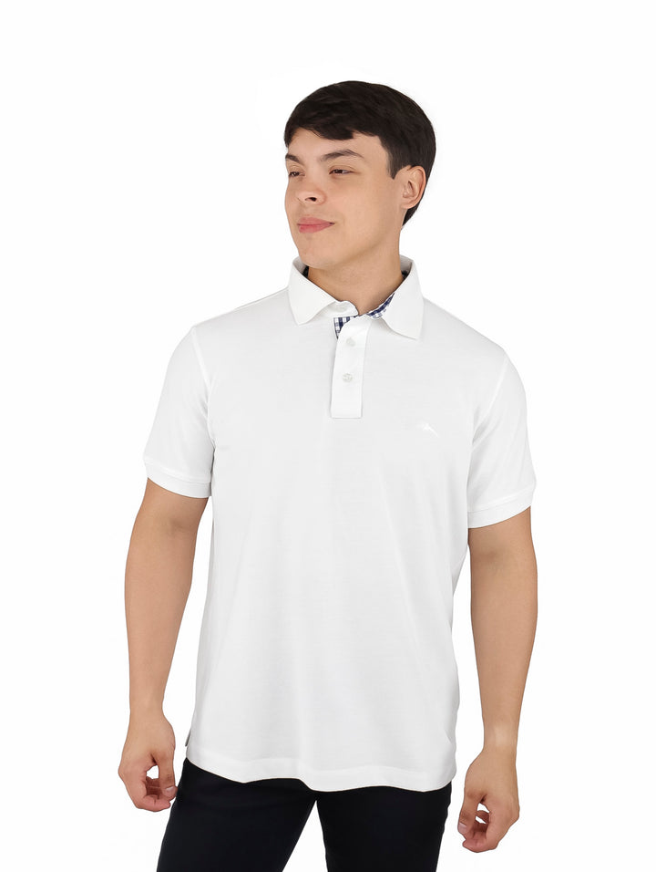 Playera Polo White Peak Classic Fit Blanco