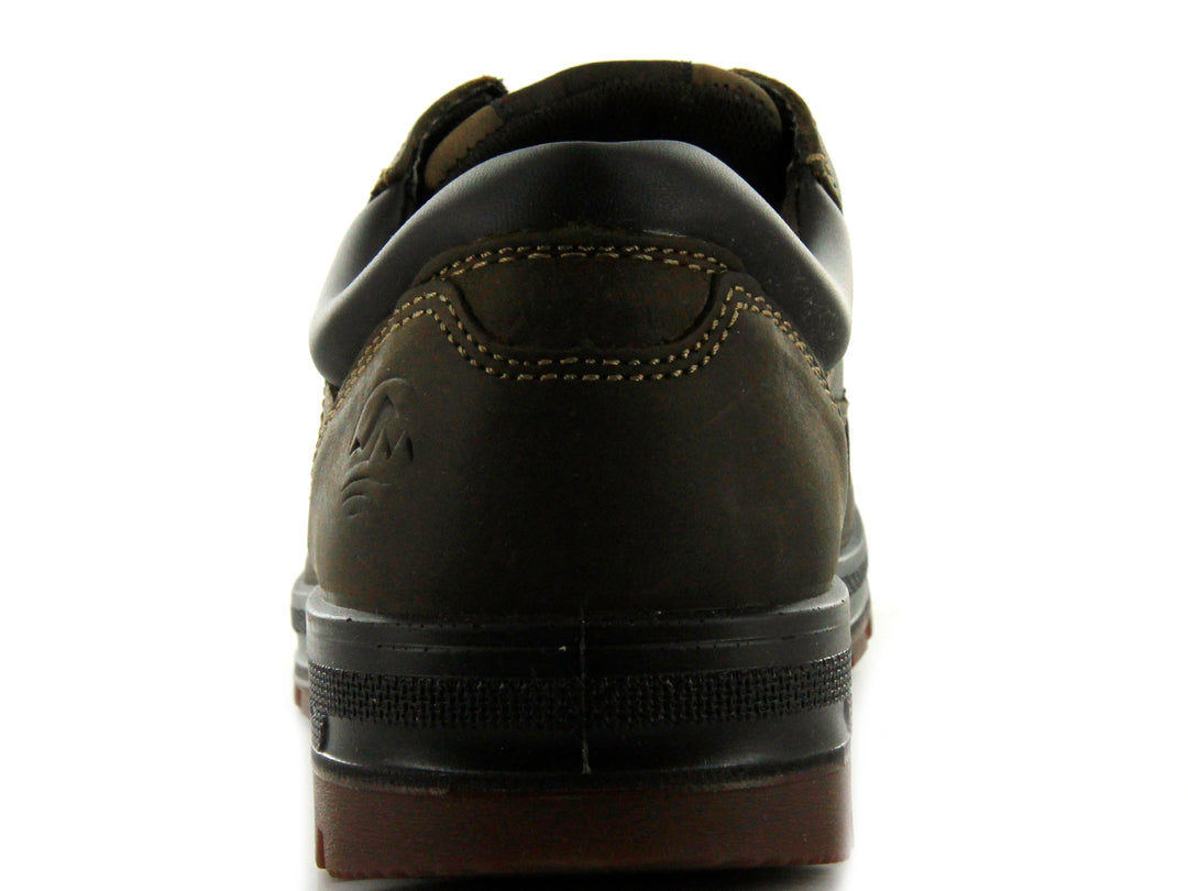 Zapatos Flexi Killian Country para hombre en color café oscuro con cordones y suela dentada.