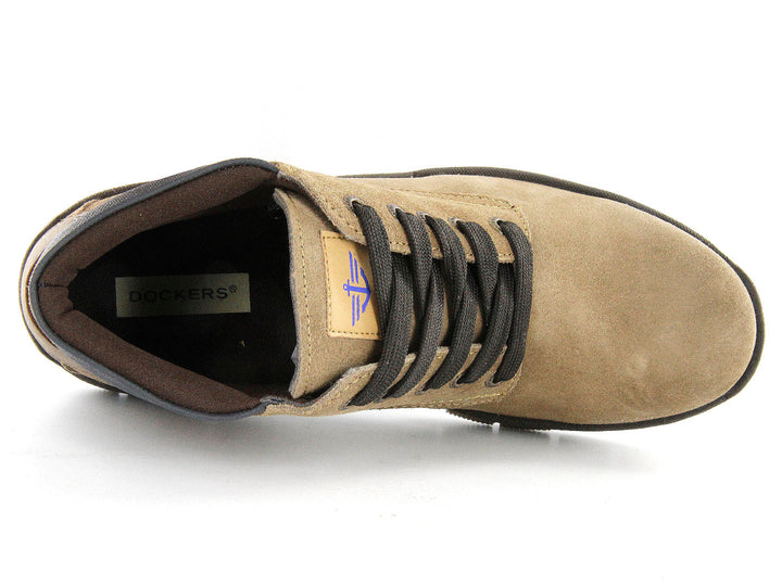 Botas Dockers Tucson para hombre en color iron con acabado mate y cordones.
