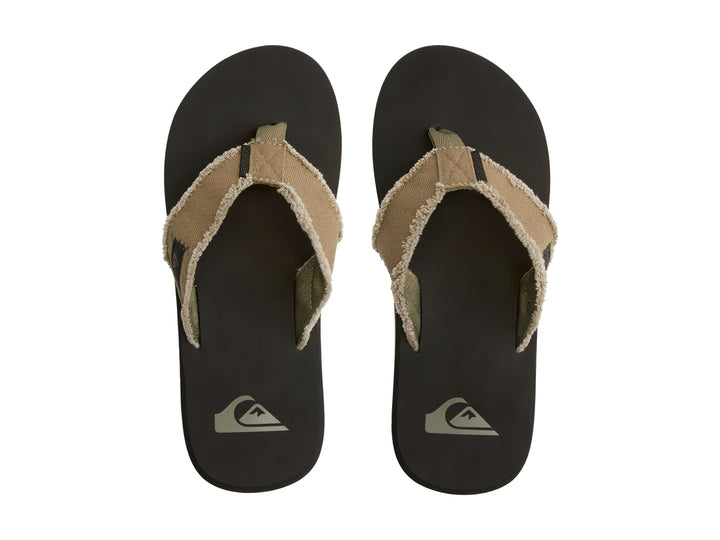 Sandalias Quiksilver Monkey Abyss Verde y Negro para Hombre