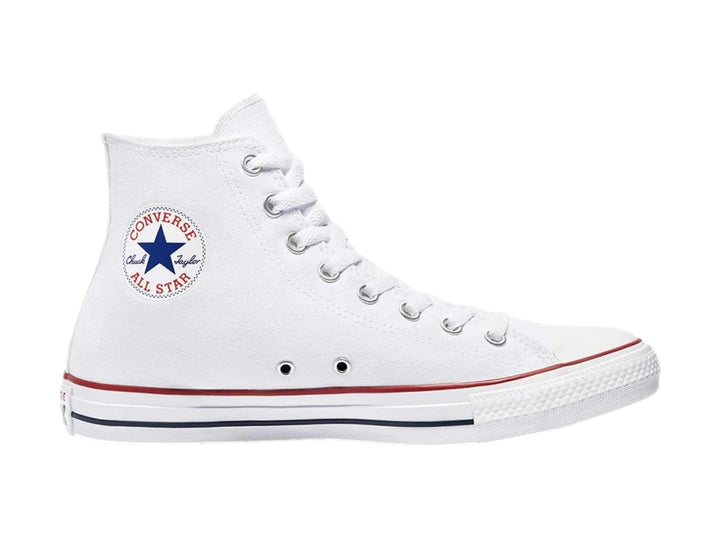 Tenis Converse Chuck Taylor Leather Hi Blancos Unisex
