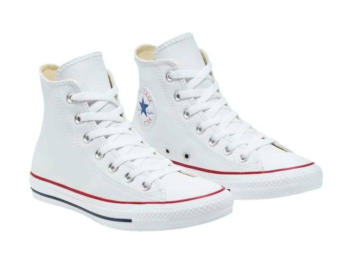 Tenis Converse Chuck Taylor Leather Hi Blancos Unisex