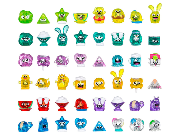 Empaque colorido de figurillas sorpresa Hanazuki de Hasbro con personajes ilustrados.