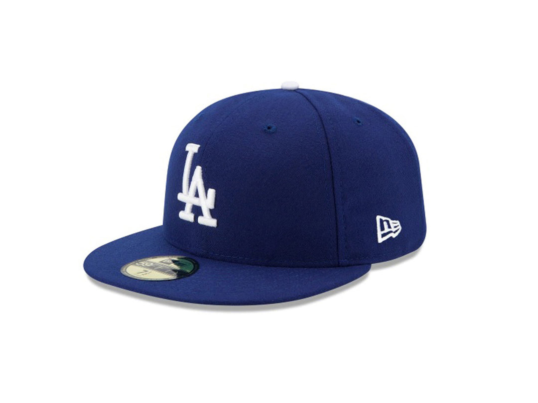 Gorra de béisbol New Era color azul marino con logotipo de los LA Dodgers en blanco.