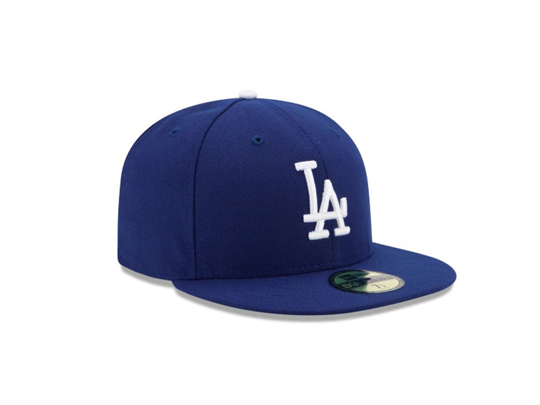 Gorra de béisbol New Era color azul marino con logotipo de los LA Dodgers en blanco.