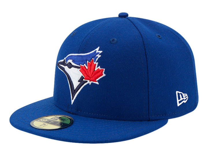 Gorra de béisbol New Era color azul con logotipo bordado de los Toronto Blue Jays en el frente.