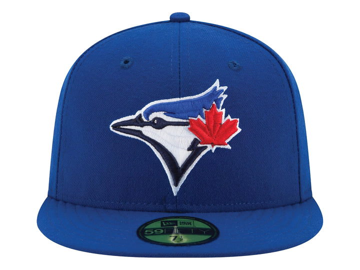 Gorra de béisbol New Era color azul con logotipo bordado de los Toronto Blue Jays en el frente.