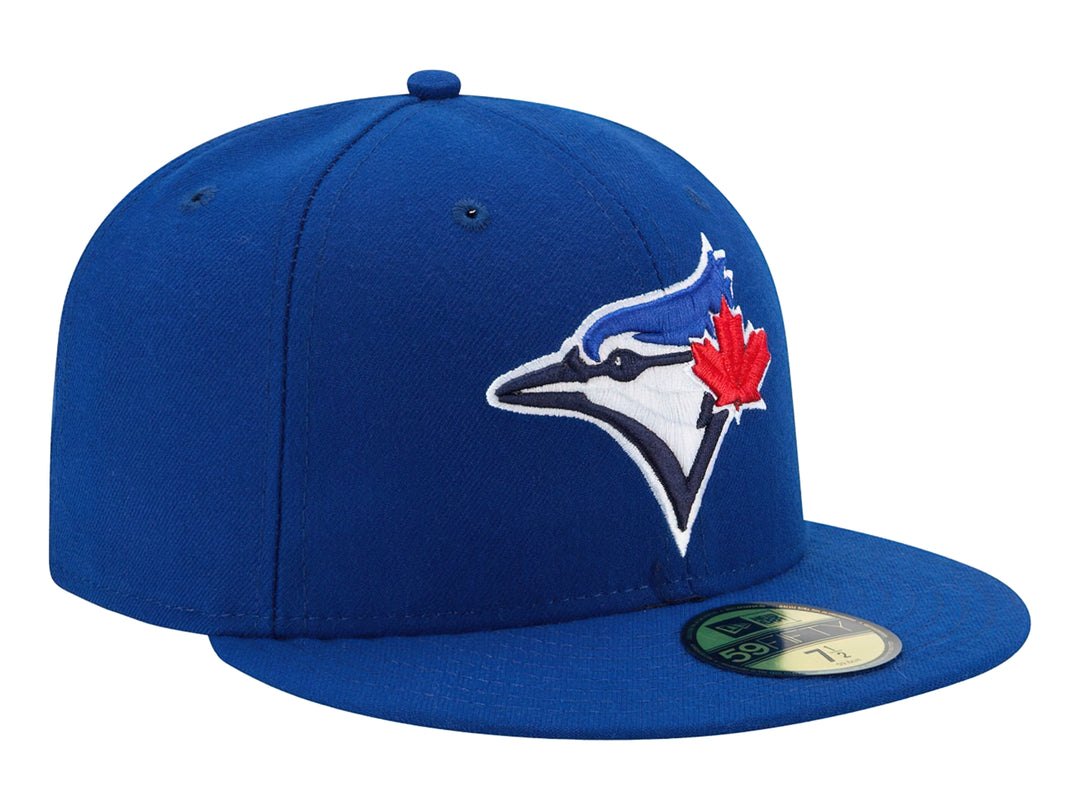 Gorra de béisbol New Era color azul con logotipo bordado de los Toronto Blue Jays en el frente.