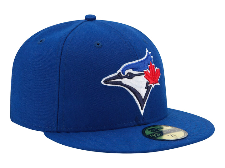 Gorra de béisbol New Era color azul con logotipo bordado de los Toronto Blue Jays en el frente.