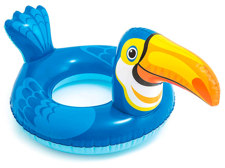 Salvavidas inflable multicolor con diseño de león para niños.